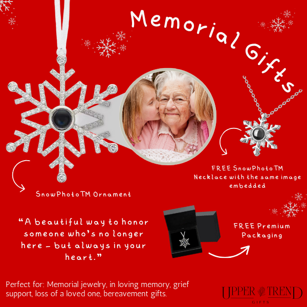 Customized SnowPhoto™ Ornament & Necklace Set