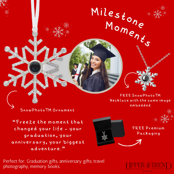 Customized SnowPhoto™ Ornament & Necklace Set