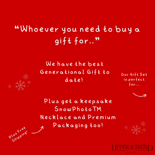 Customized SnowPhoto™ Ornament & Necklace Set