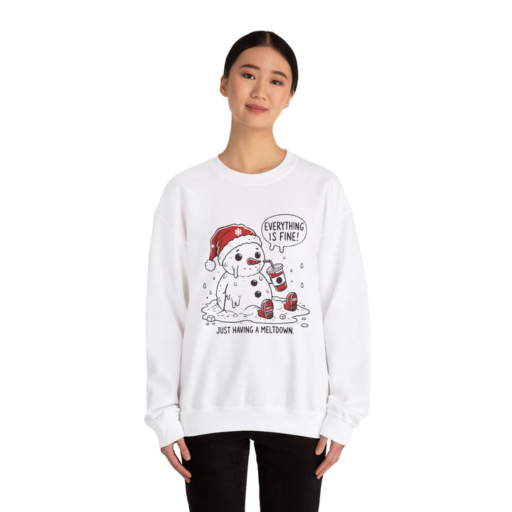 Just Having A Meltdown Heavy Blend™ Crewneck Sweatshirt