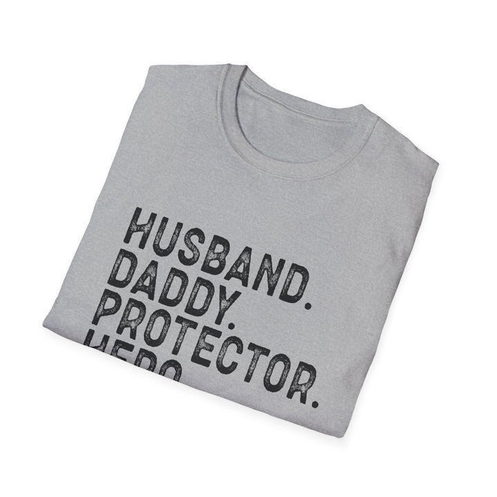 Husband Daddy Protector Hero Softstyle T-Shirt