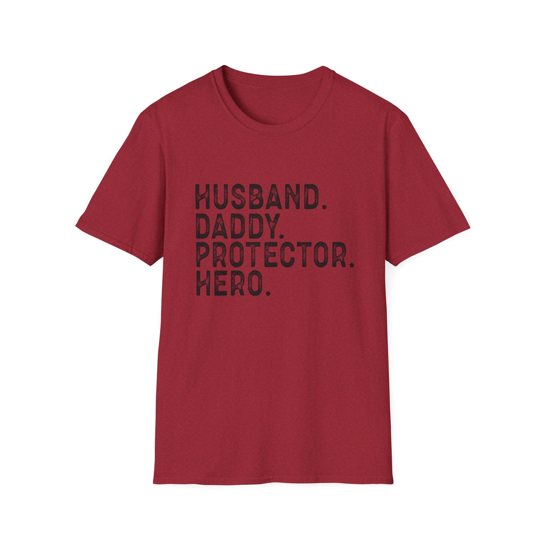 Husband Daddy Protector Hero Softstyle T-Shirt