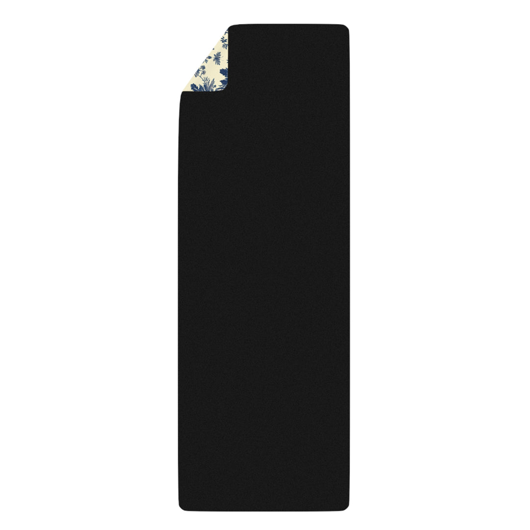 Elegant Toile de Jouy Yoga Mat – Extra Long, Non-Slip, Vintage French Design, Includes Strap
