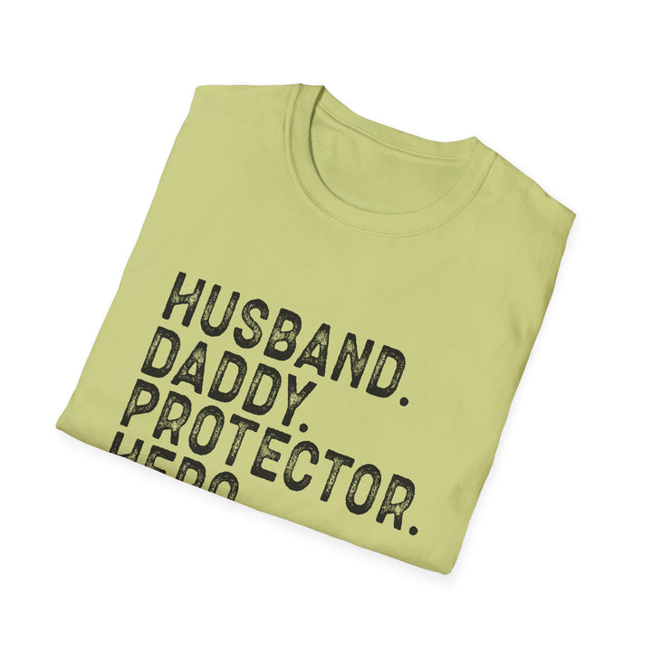 Husband Daddy Protector Hero Softstyle T-Shirt