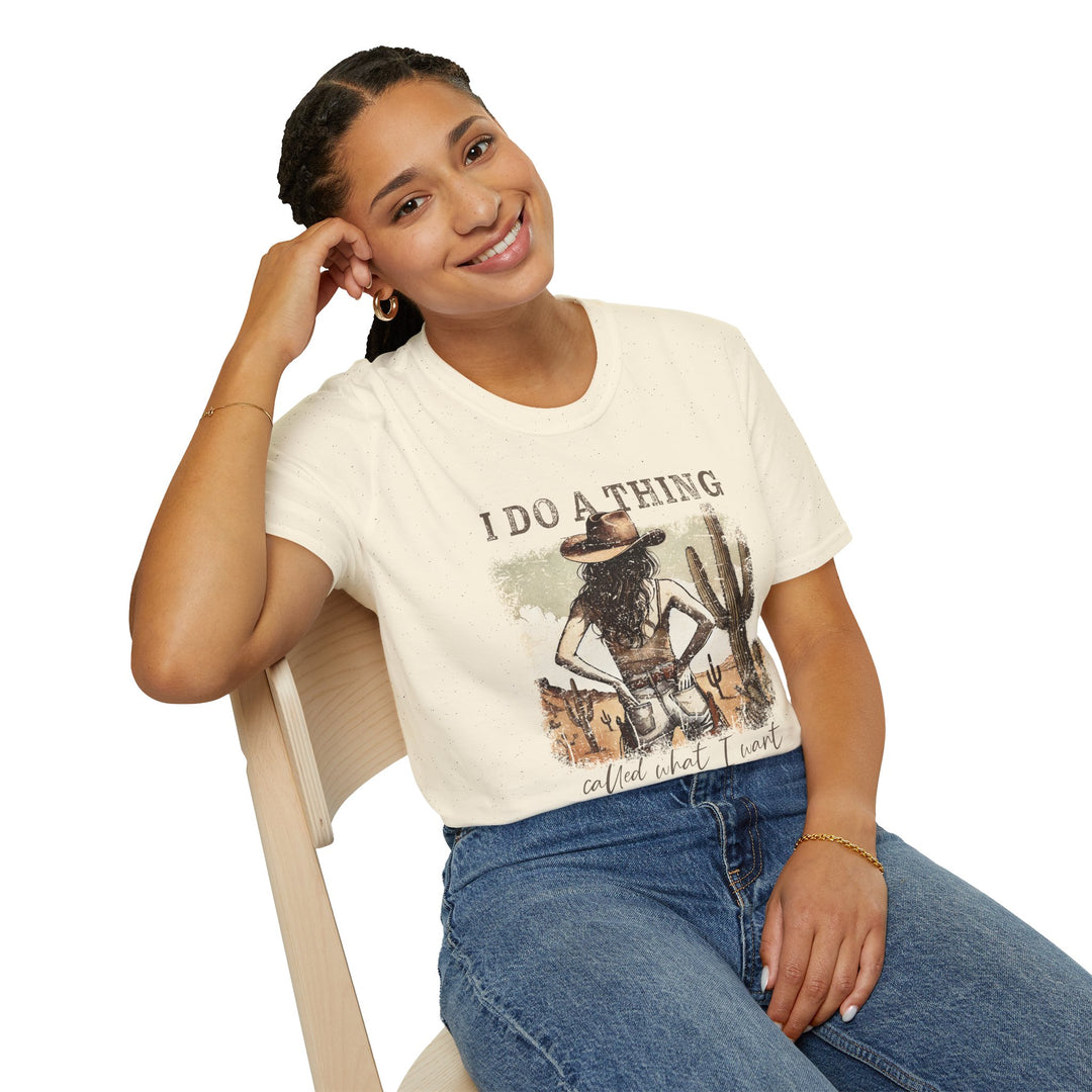 I do what I want Western T-Shirt - Unisex Softstyle