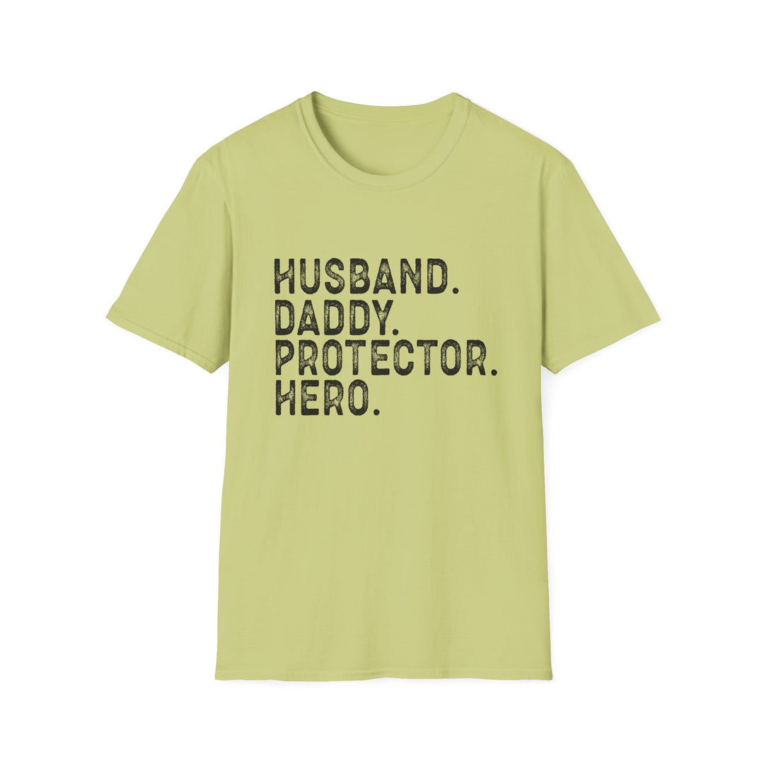 Husband Daddy Protector Hero Softstyle T-Shirt