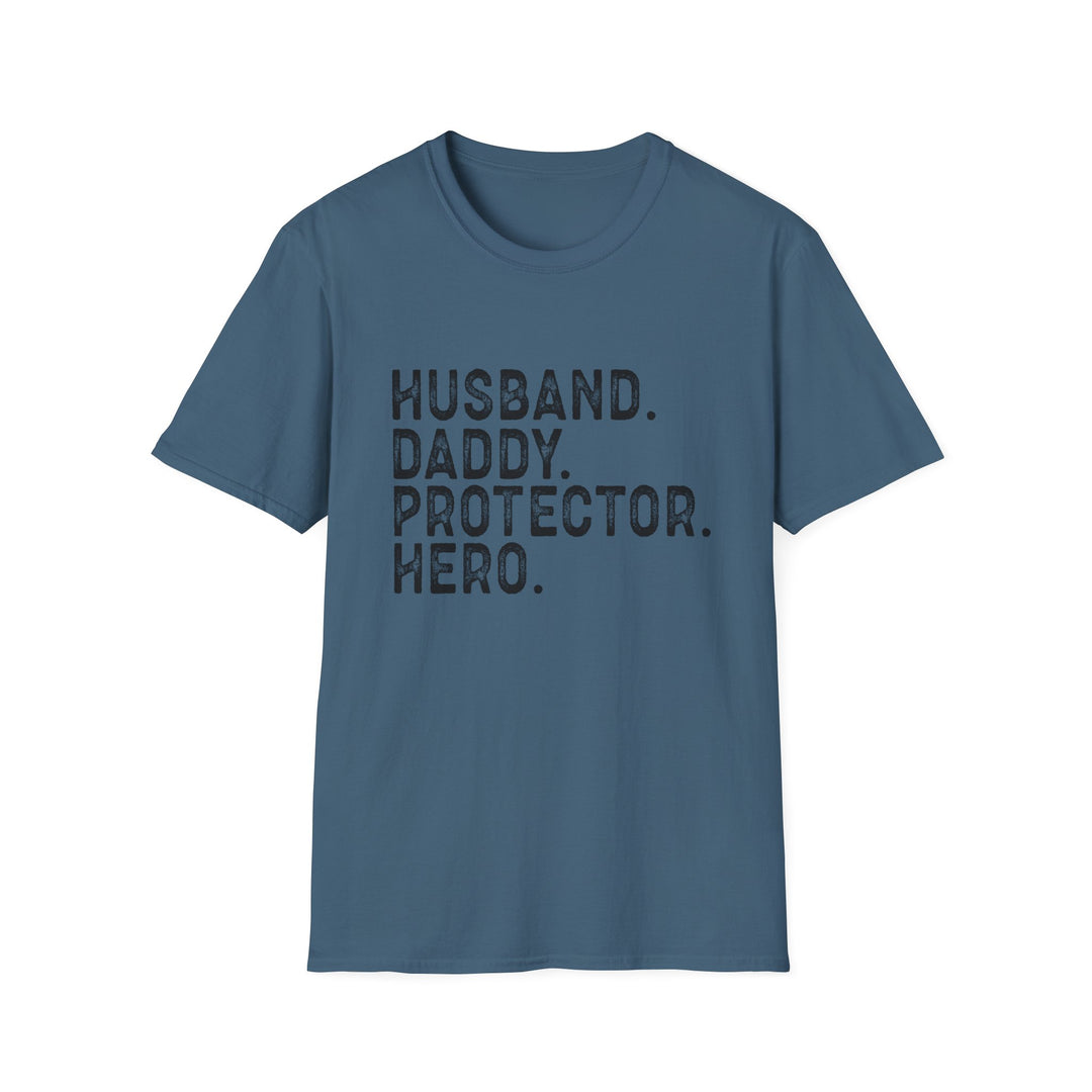 Husband Daddy Protector Hero Softstyle T-Shirt