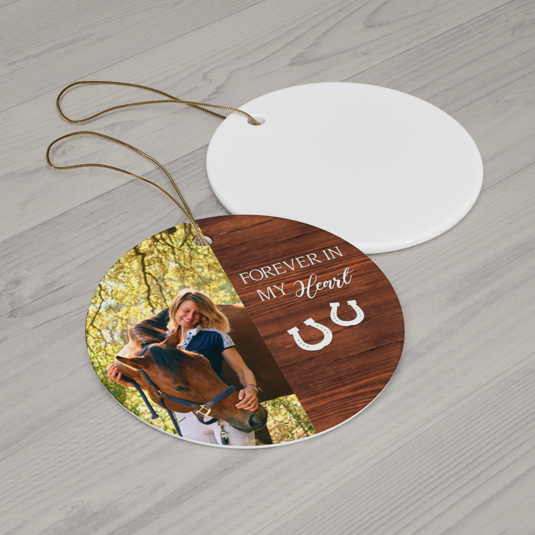 Horse Remembrance Ceramic Ornament