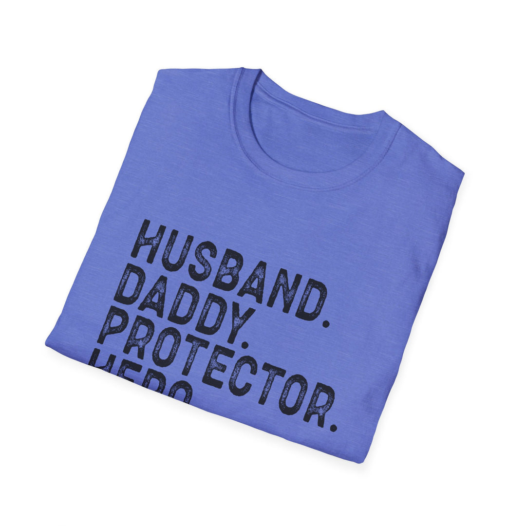 Husband Daddy Protector Hero Softstyle T-Shirt