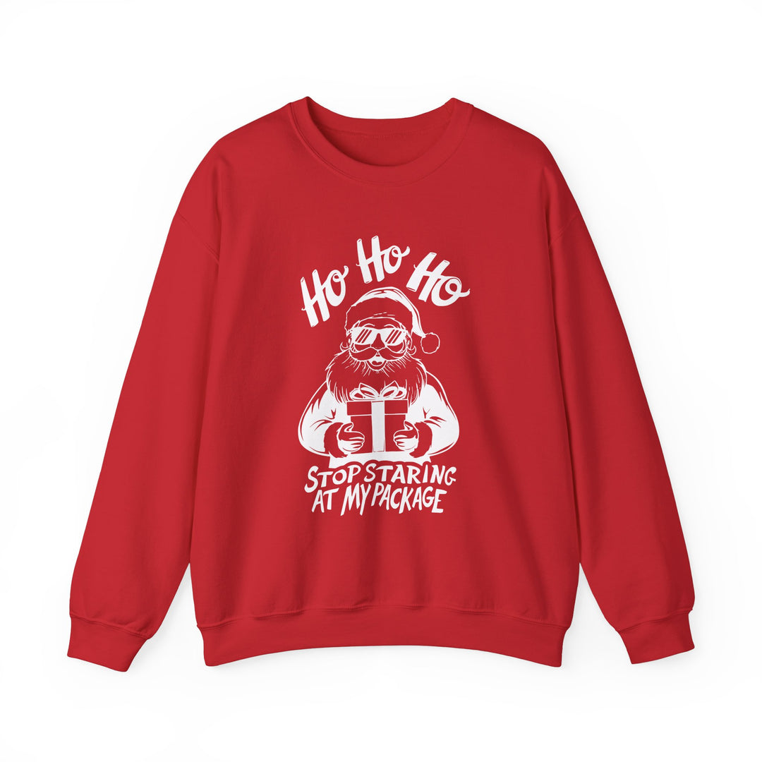 Ho Ho Ho Stop Staring At My Package Heavy Blend™ Sweatshirt