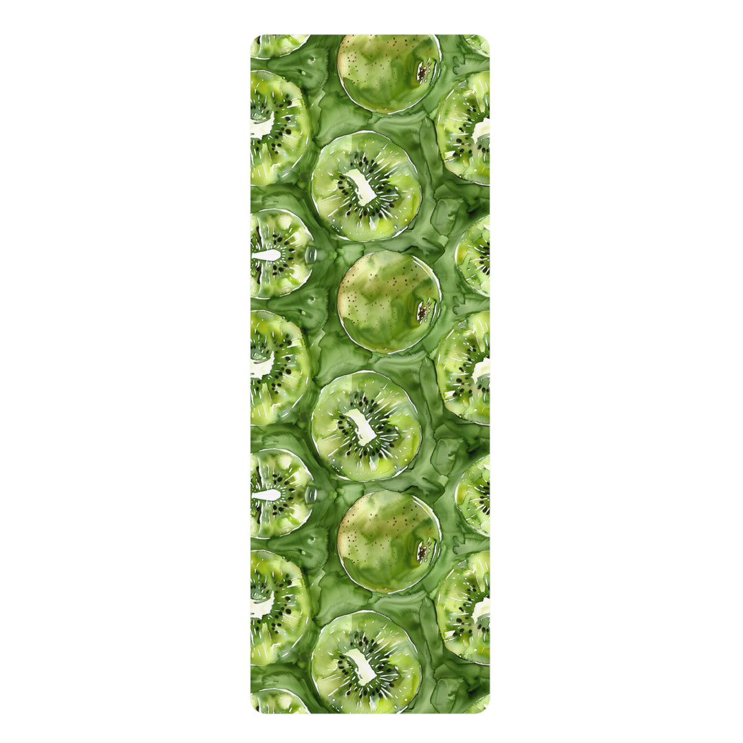 Watercolor Kiwi Yoga Mat – Soft, Anti-Slip & Lightweight with Strap
