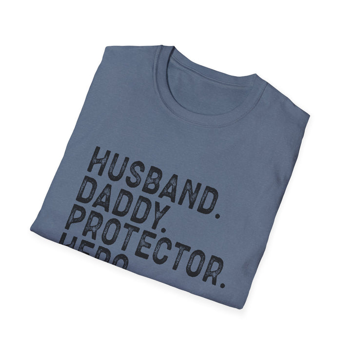 Husband Daddy Protector Hero Softstyle T-Shirt