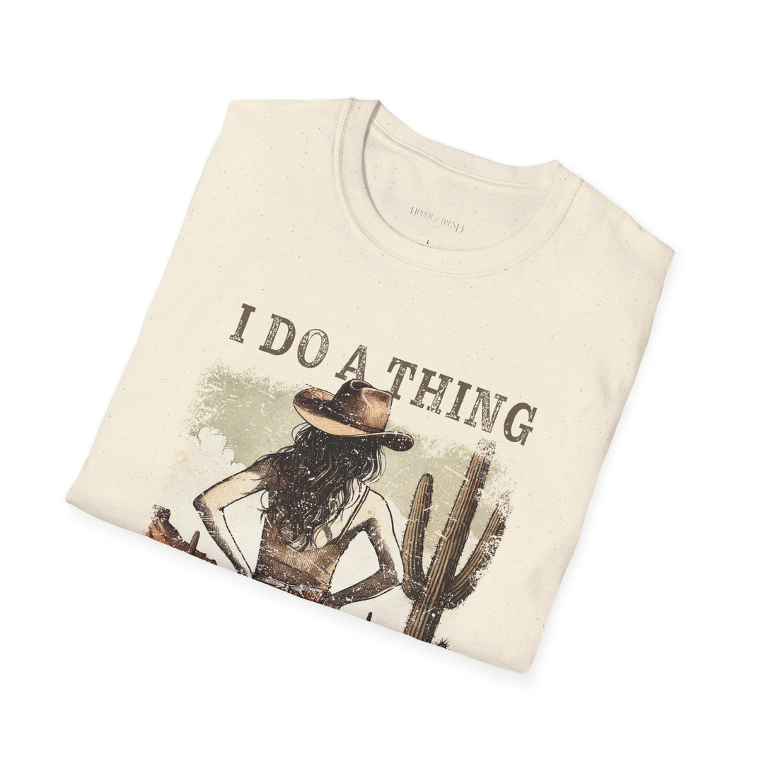 I do what I want Western T-Shirt - Unisex Softstyle