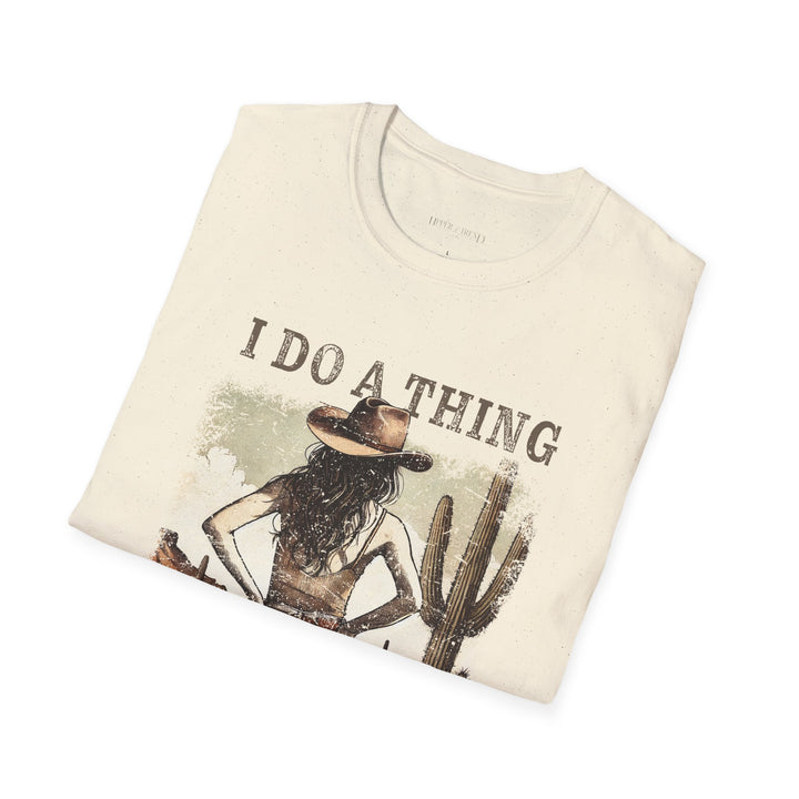 I do what I want Western T-Shirt - Unisex Softstyle