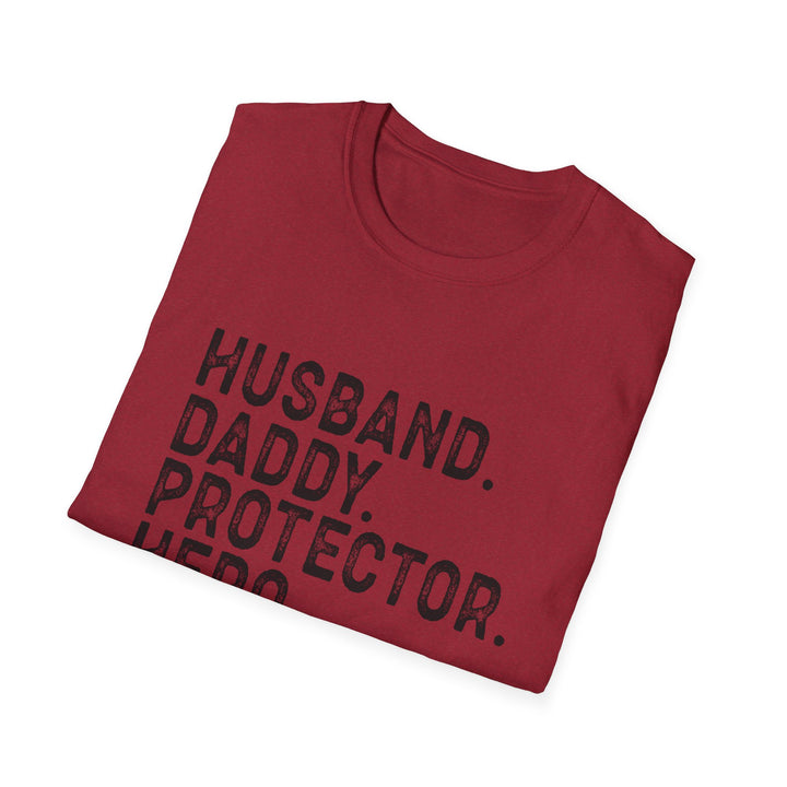 Husband Daddy Protector Hero Softstyle T-Shirt