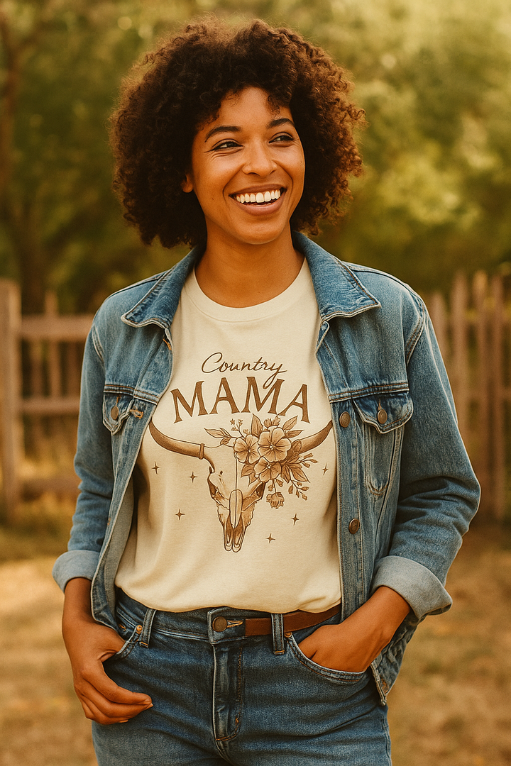 Western MAMA Cotton T-Shirt