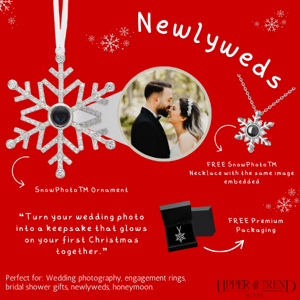 Customized SnowPhoto™ Ornament & Necklace Set