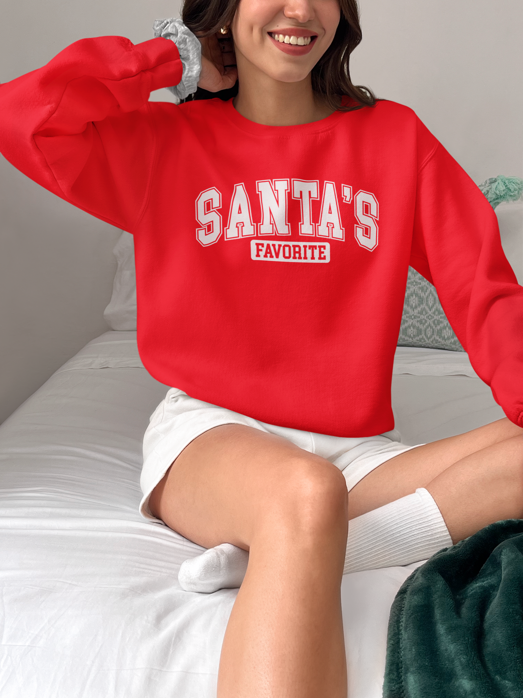 Red Santa's Favorite Heavy Blend™ Crewneck Sweatshirt