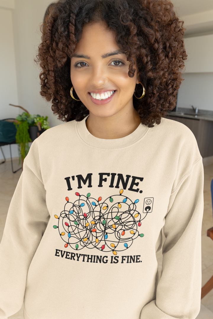 I'm Fine Heavy Blend™ Crewneck Sweatshirt