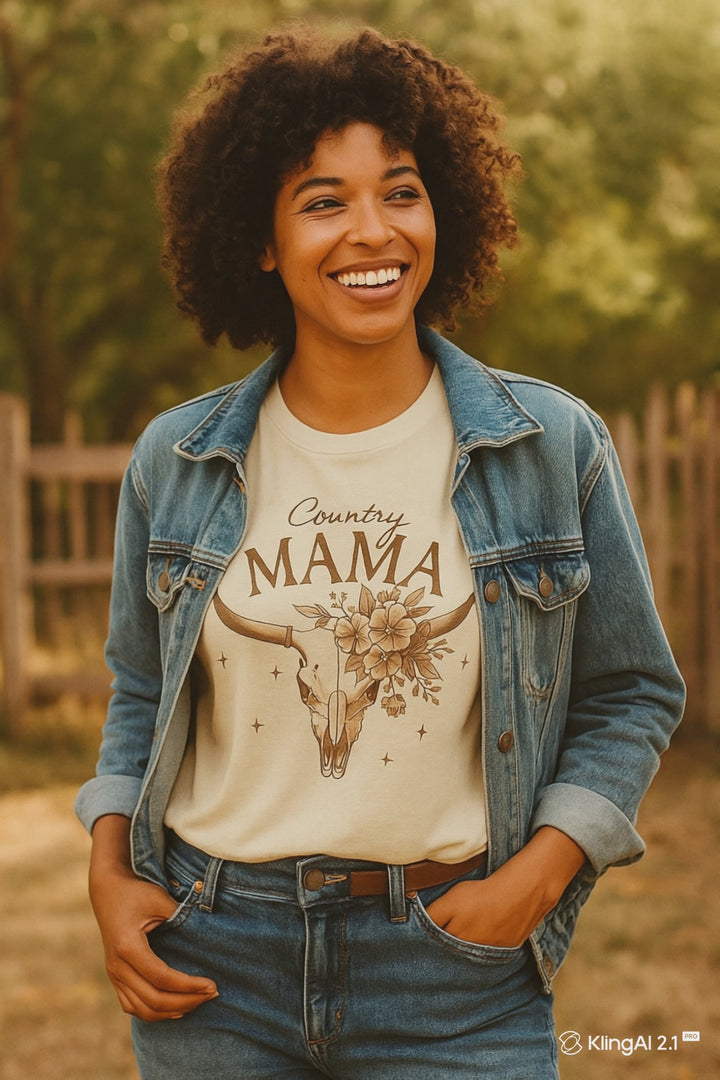 Western MAMA Cotton T-Shirt