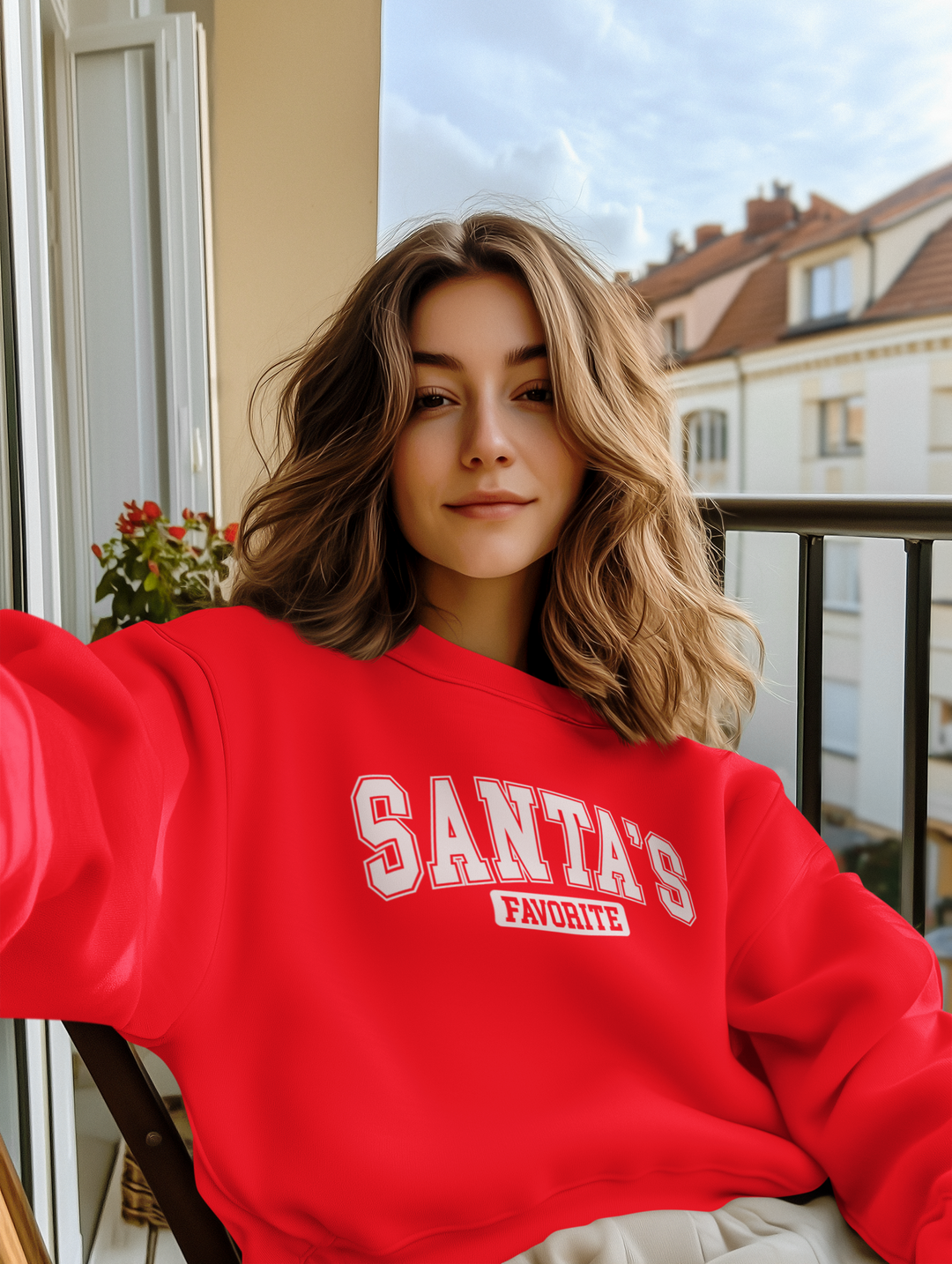 Red Santa's Favorite Heavy Blend™ Crewneck Sweatshirt